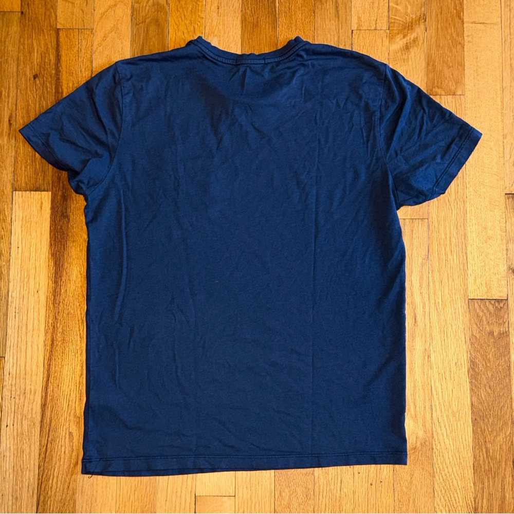 MARINE LAYER Signature Pocket Tee Short Sleeve Navy Print size Small - Picture 5 of 5